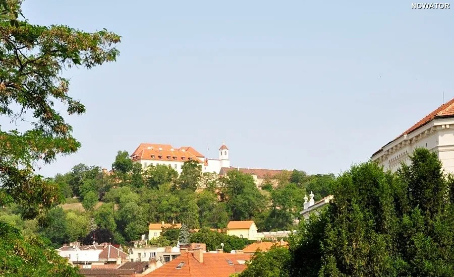 Czeskie miasteczko z zamkiem